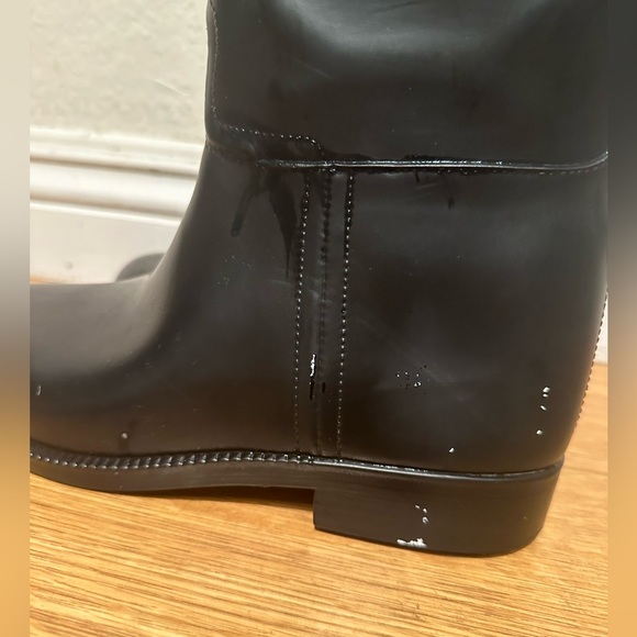 Tory Burch Diana Rubber/leather rain boot sz 6/37 - Picture 11 of 11